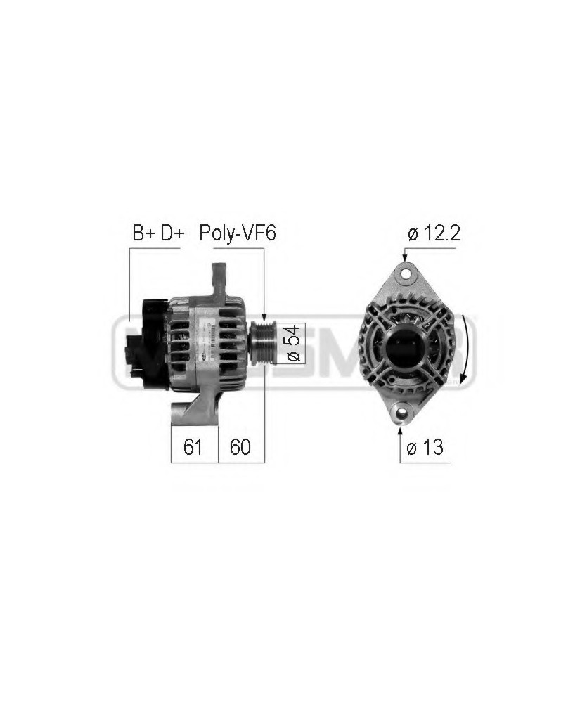 ALTERNATORE 12V 100AH GRANDE PUNTO       ROMEO 159  MITO