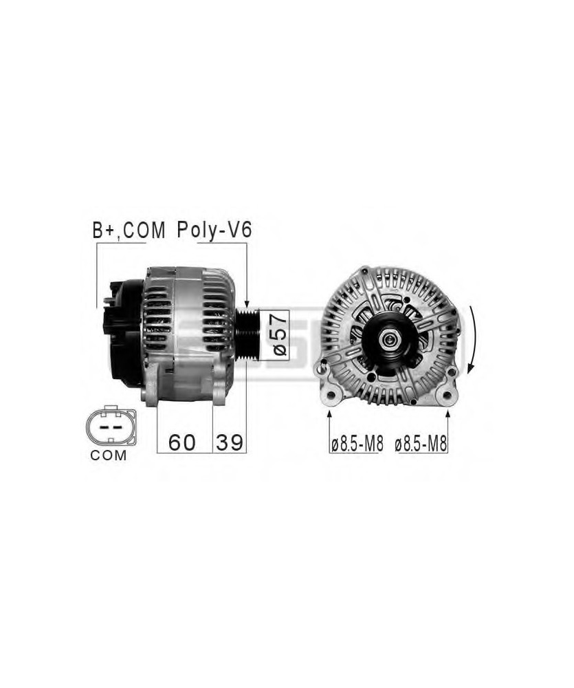 ALTERNATORE - AUDI A6  A6 Allroad  A8  E180AH