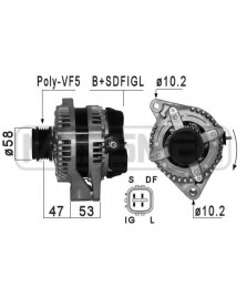 ALTERNATORE 1042103050 12V 130Amp PFR5    AVENSIS VERSO RAV 4 III