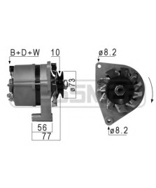 ALTERNATORE 14V 33A TRATTORI CARRARO    ADATTABILE