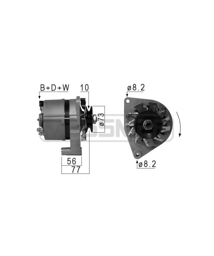 ALTERNATORE 14V 33A TRATTORI CARRARO    ADATTABILE