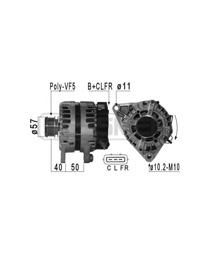 ALTERNATORE  VENGA 1.4-1.6