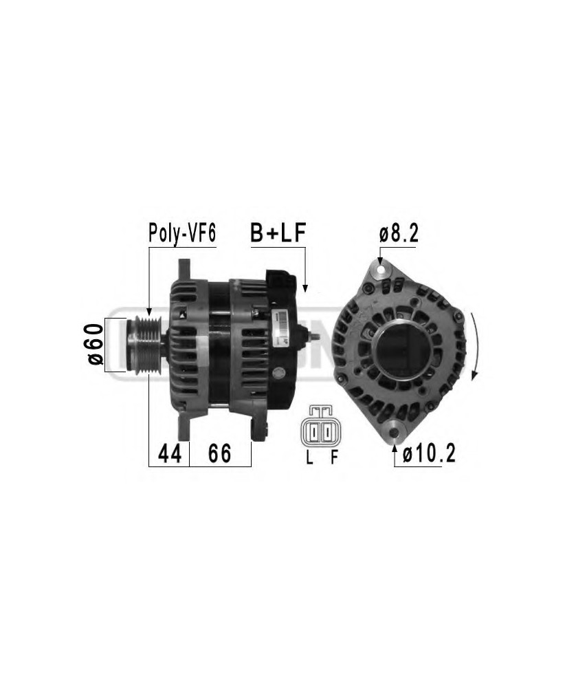 ALTERNATORE 12V140A ASTRA H-CORSA D-MERIVA-ZAFIRA MOTORE 1.7 CDTI