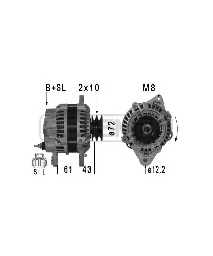 ALTERNATORE  14V-120A