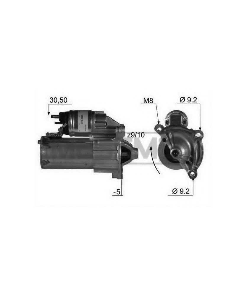 MOT.AVV. 12V 1 1KW  C2 C3 C4      XSARA PICASSO PEUT 106 205 306 307