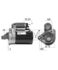 MOT. AVV.  MATIZ (KLYA) 12V-1KW    VERSIONE CORTA