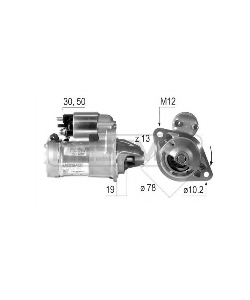 MOTORINO AVVIAMENTO  ASTRA G/H       (HTBS114-829B) COMBO/CORSA