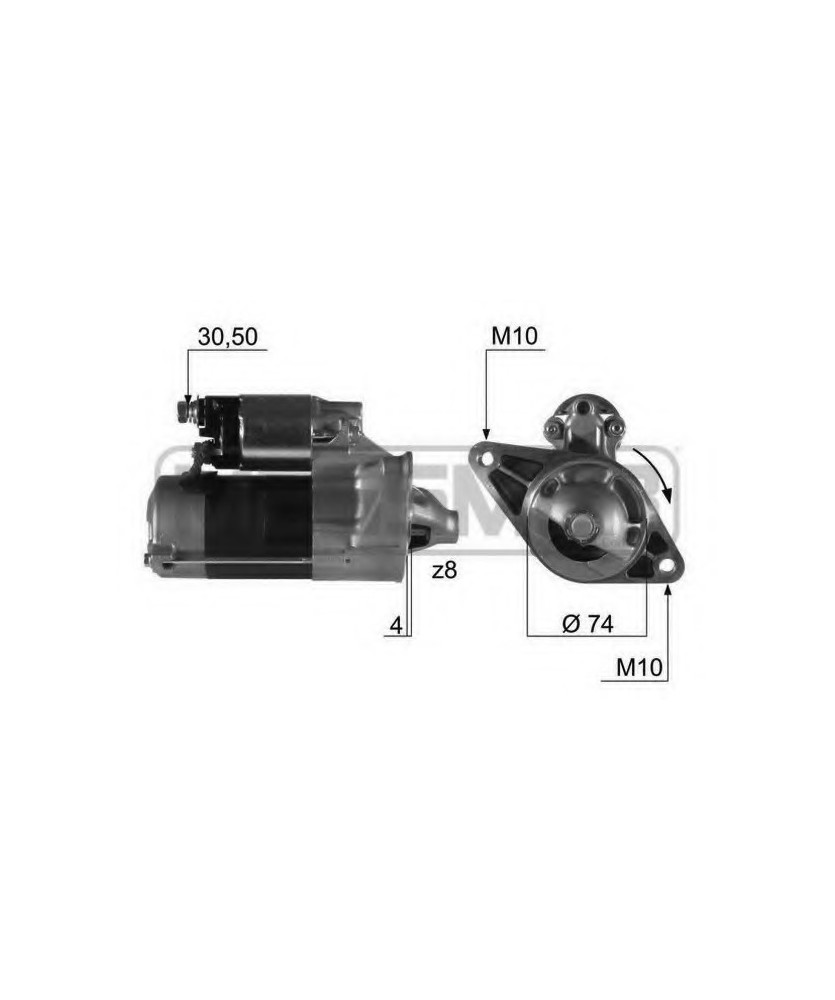 MOTORINO AVVIAMENTO 12N 0.08KW    PORTER