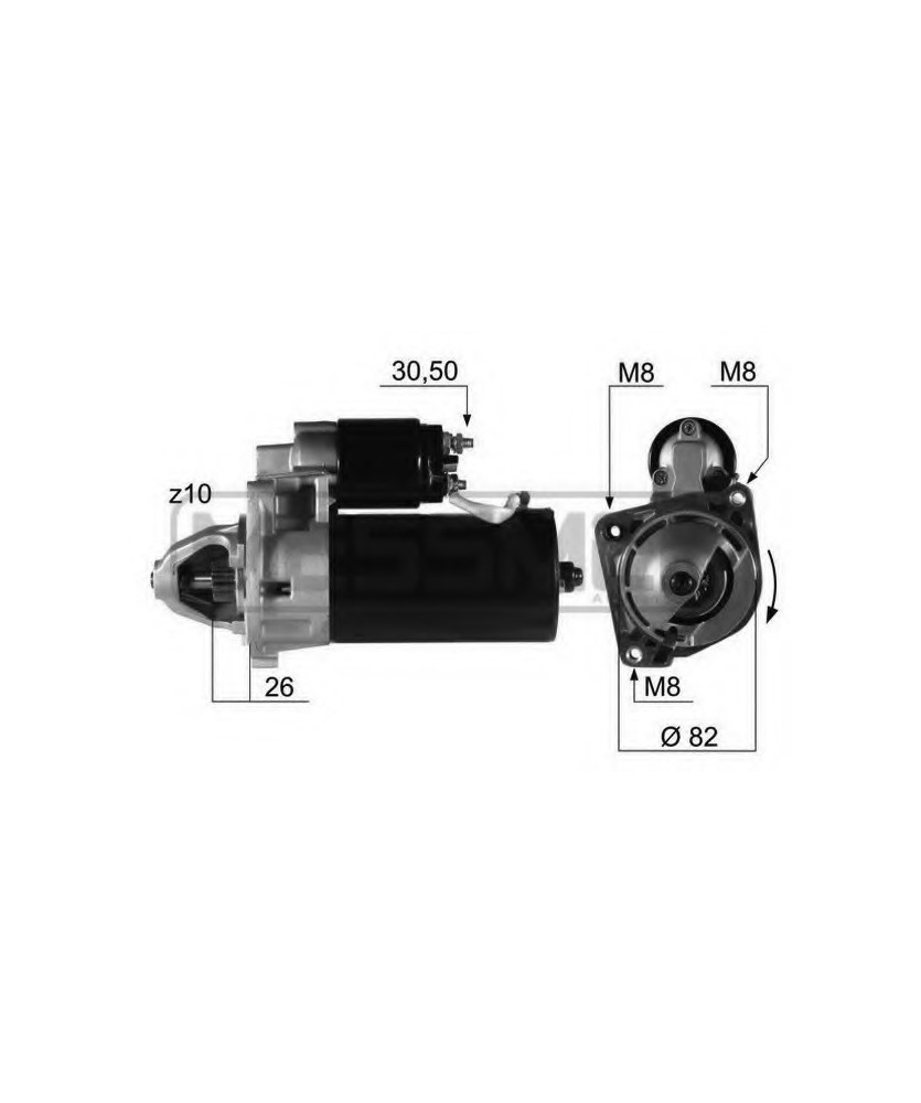 MOTORINO AVVIAMENTO  UNO D 12V 1.7KW