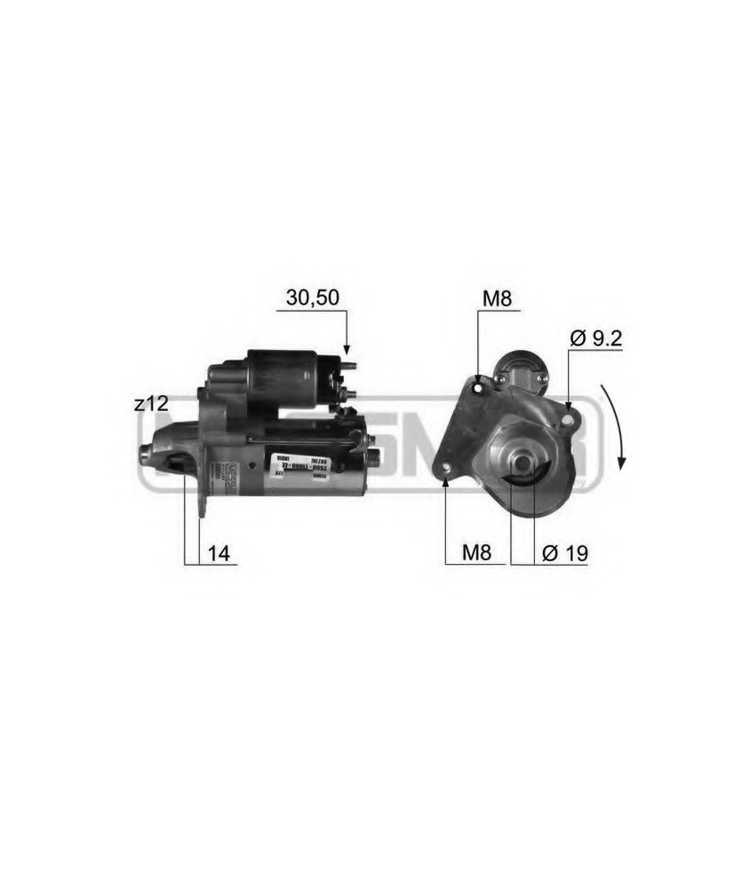 MOTORINO AVVIAMENTO  FIESTA 1.4/1.6  TDCI O.E VISTEON ORIGINALE