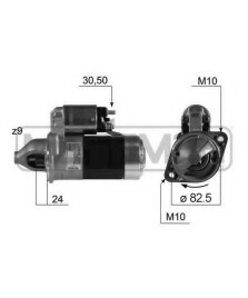 MOTORINO AVV. 12V 1.7 KW MATRIX