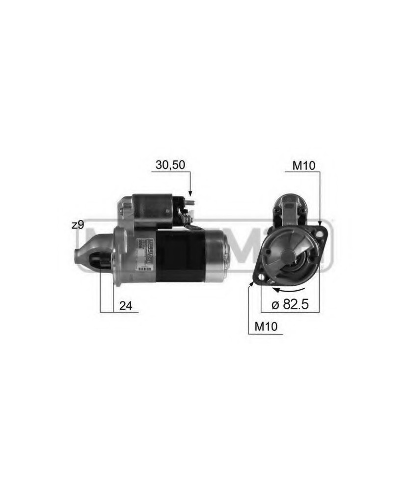 MOTORINO AVV. 12V 1.7 KW MATRIX