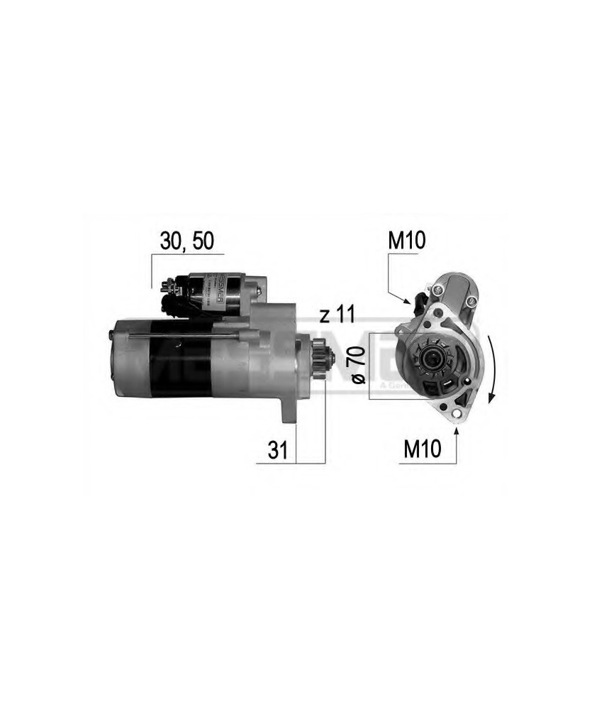 MOTORINO AVVIAMENTO  M8T76071W M8T76071 12V 2 20kW