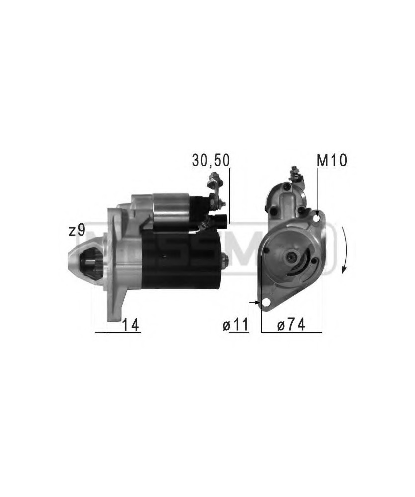 MOTORINO 12V  1 1KW-  - AURIS