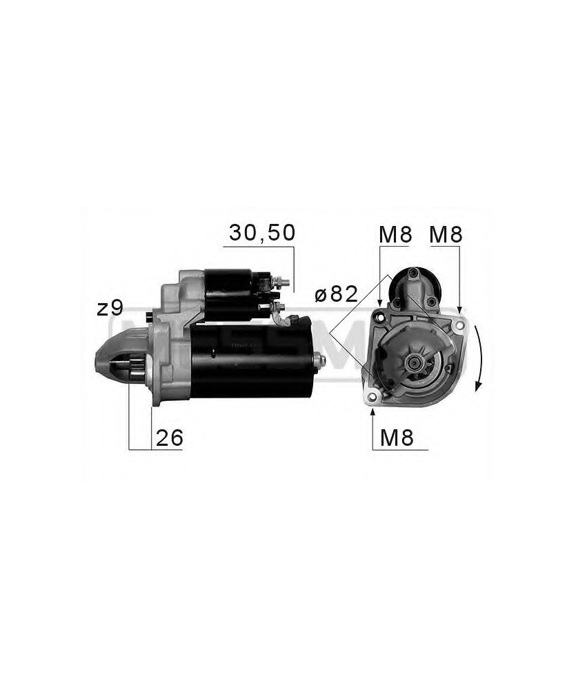 MOTORINO 12V 2.5KW  DUCATO