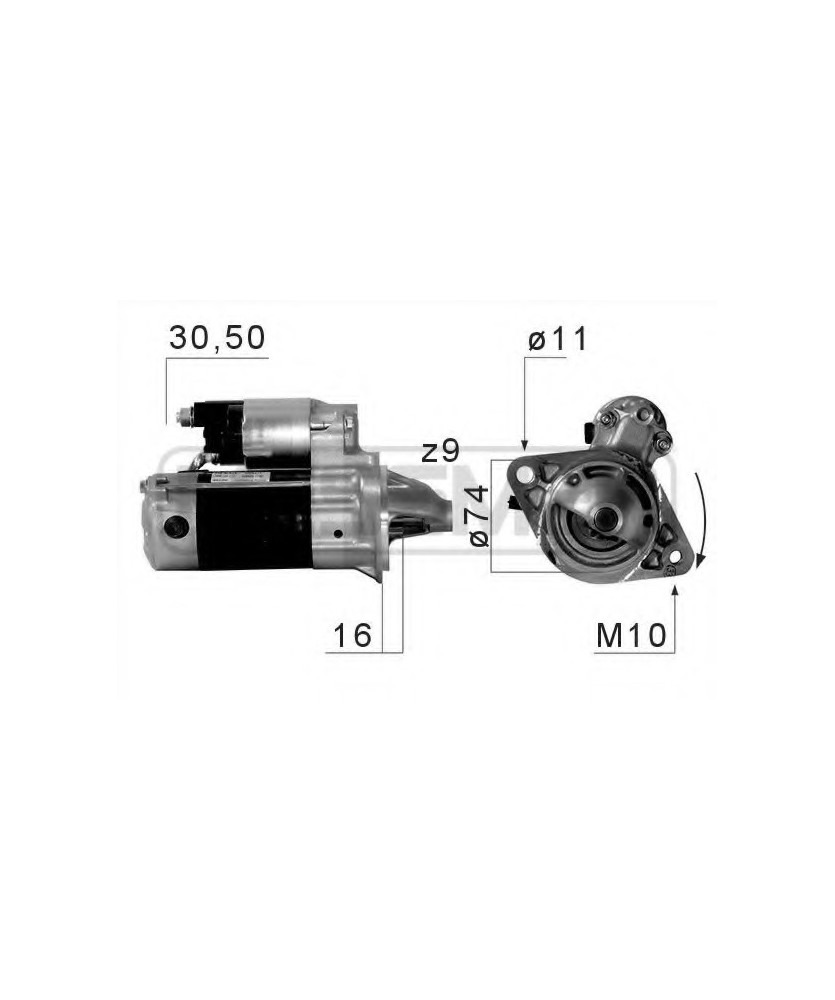 MOTORINO AVVIAMENTO  AURIS - AVENW AURIS - AVENSIS 1 KW