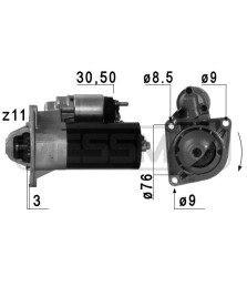 MOTORINO AVVIAMENTO 12V 1 7KW 11T    500X 1.6 D MUJET  GIULIETTA 1.6JTDM