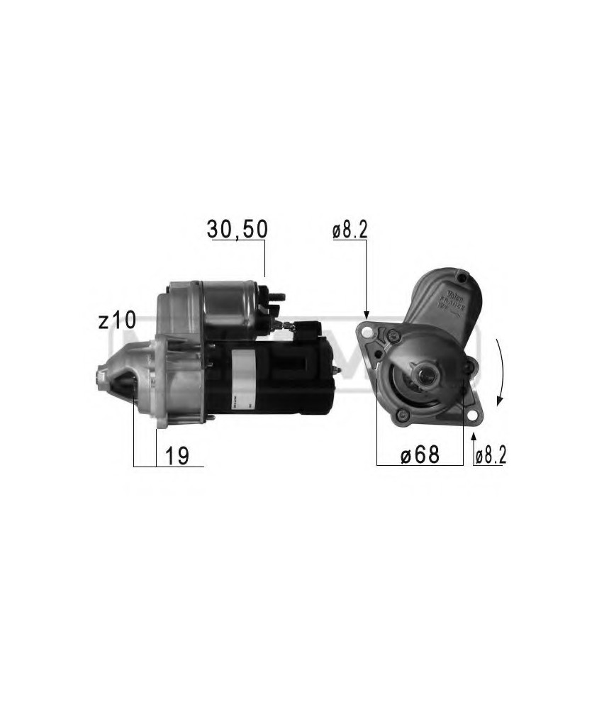 MOTORINO AVVIAMENTO 1.1KW AVEO KALOS