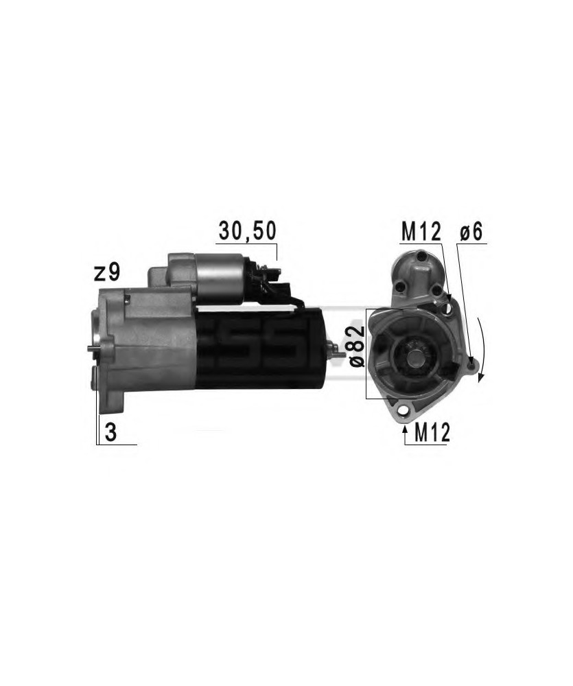 MOTORINO  12V 2.0KW