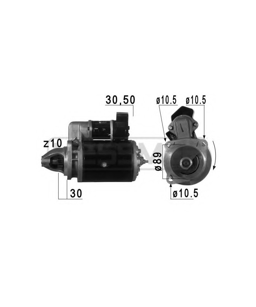 MOTORINO AVVIAMENTO 63227602 2.8KW