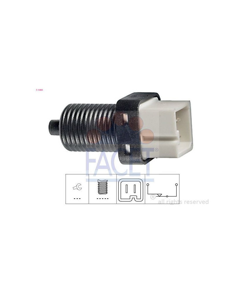 INTERRUTTORE LUCE FRENO  AX/C5/C3 /BERLINGO/C8- ULYSSE-PG 106/206/307