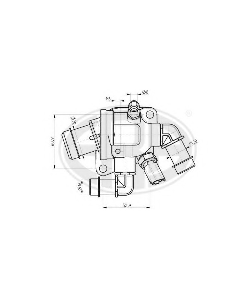 VALVOLA TERMOSTATICA MITO-DOBLO/G.PUNTO/PUNTO EVO/PUNTO-MUSA/YPSILON-CORSA/ASTRA