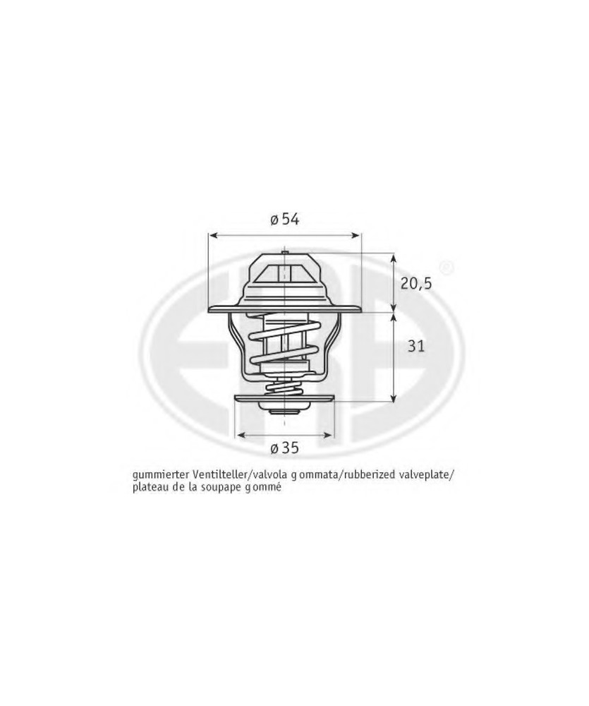 VALVOLA TERMOSTATICA   GOLF 1.9 TDI     A2/A3/A4/A6- GALAXY