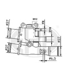 VALVOLA TERMOSTASTICA BRAVO-DOBLO-STILO6  DELTA 97