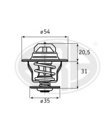 VALVOLA TERMOSTATICA   GOLF 1.9 TDI     A2/A3/A4/A6- GALAXY