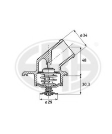 TERMOSTATO  ASTRA G 1.2 H 1.2        CORSA C 1.0 MERIVA 1.4