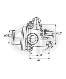 THERMOSTAT M-BENZ A-CLASS W168 A140