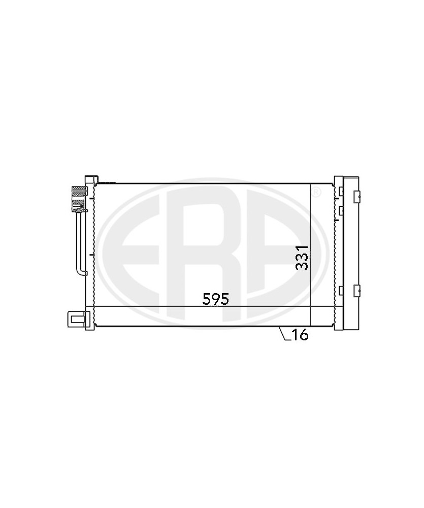 CONDENSATORE 580X348X16 GIULIETTA-NEMO-PUNTO/PUNTO EVO/G. PUNTO-CORSA/ADAM