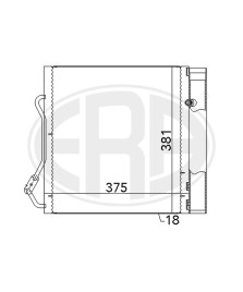 CONDENSATORE CLIMATIZZATORE 322X372X20 CROSSBLADE/CITY COUPE/CABRIO