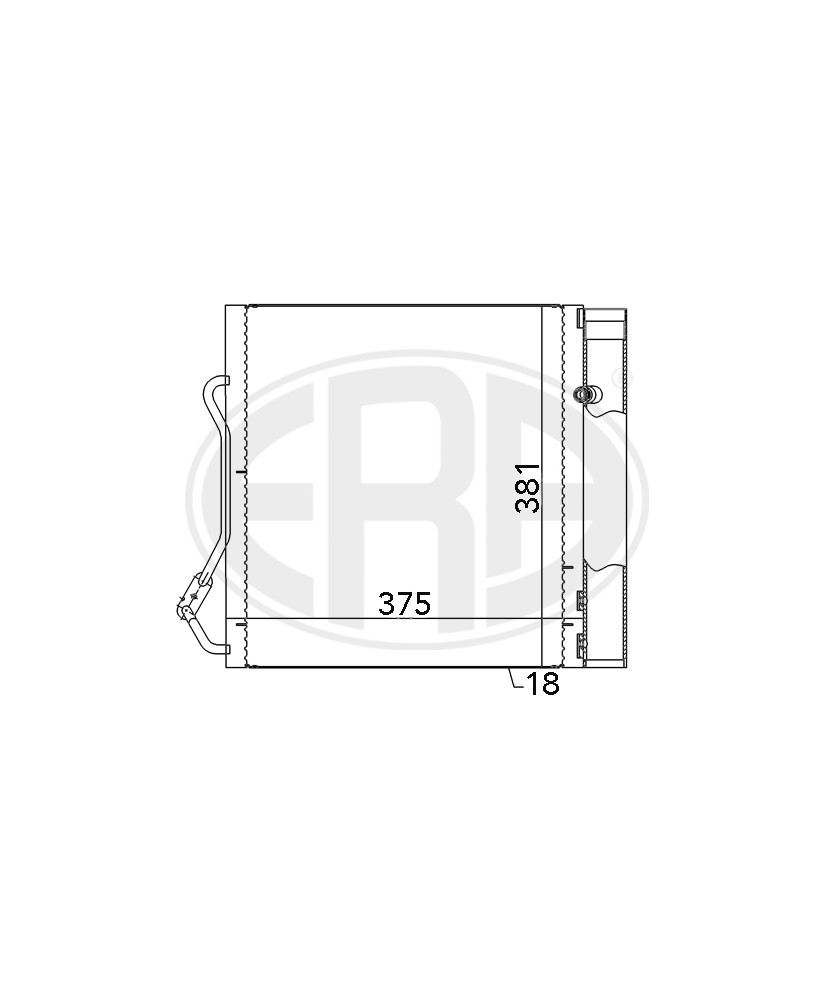 CONDENSATORE CLIMATIZZATORE 322X372X20 CROSSBLADE/CITY COUPE/CABRIO