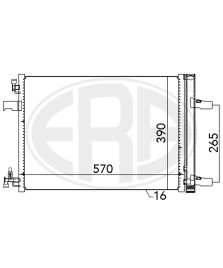 CONDENSATORE 550X407X16 ASTRA/ZAFIRA-CRUZE/ORLANDO