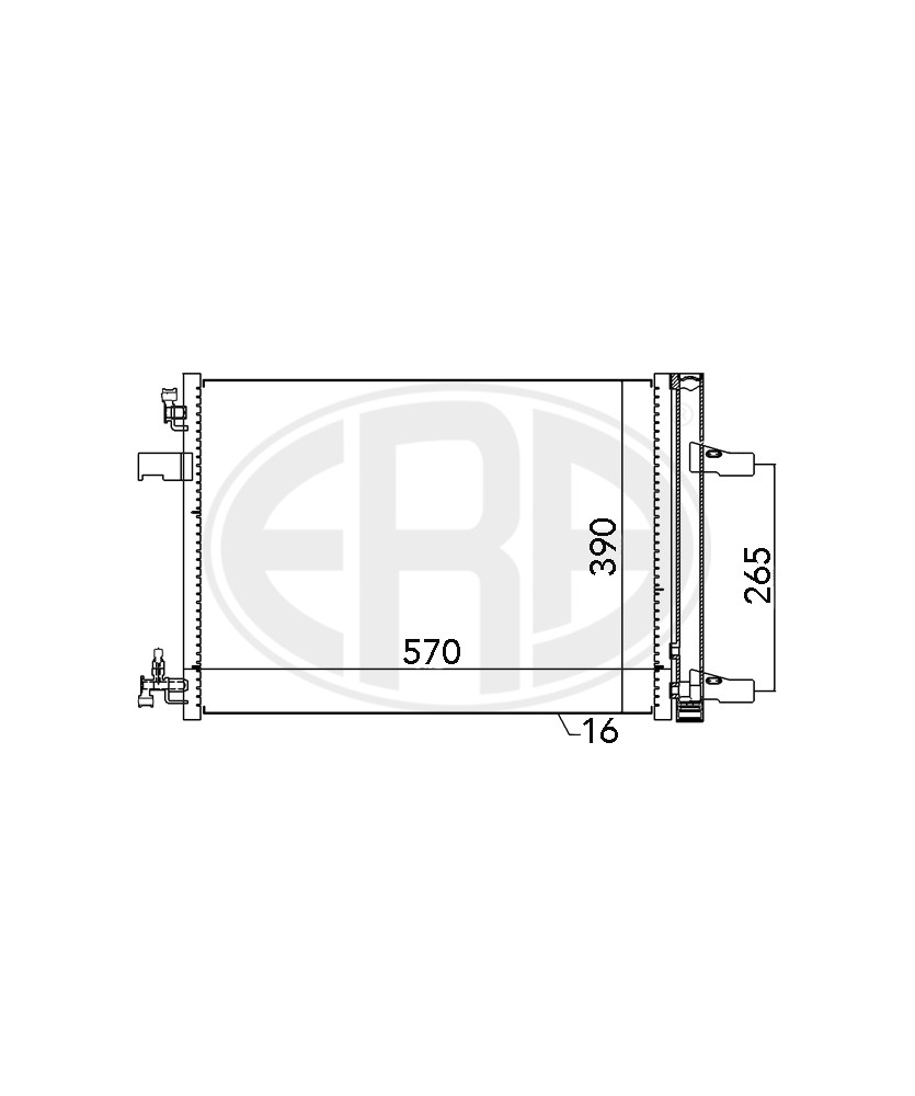 CONDENSATORE 550X407X16 ASTRA/ZAFIRA-CRUZE/ORLANDO