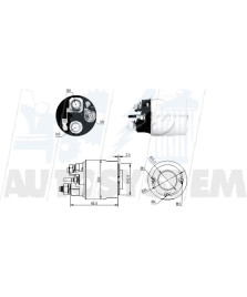 ELETTROMAGNETE MOTORE DI AVVIAMENTO       BERLINGO/C2/C3-PG 206/307/RANCH