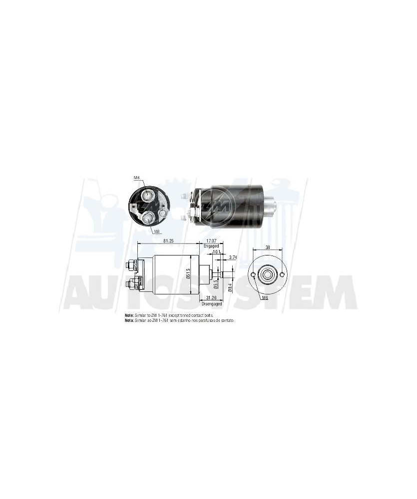 ELETTROMAGNETE MOTORINO D AVVIAMENTO      ESCORT/FOCUS/MONDEO