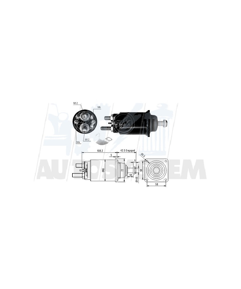 ELETTROMAGNETE  MOTORE DI AVVIAMENTO