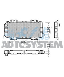 RADIATORE  ESCORT 1.1