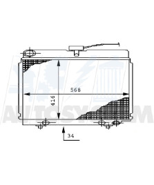 RADIATORE  250-300 D