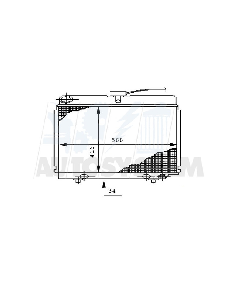 RADIATORE  250-300 D