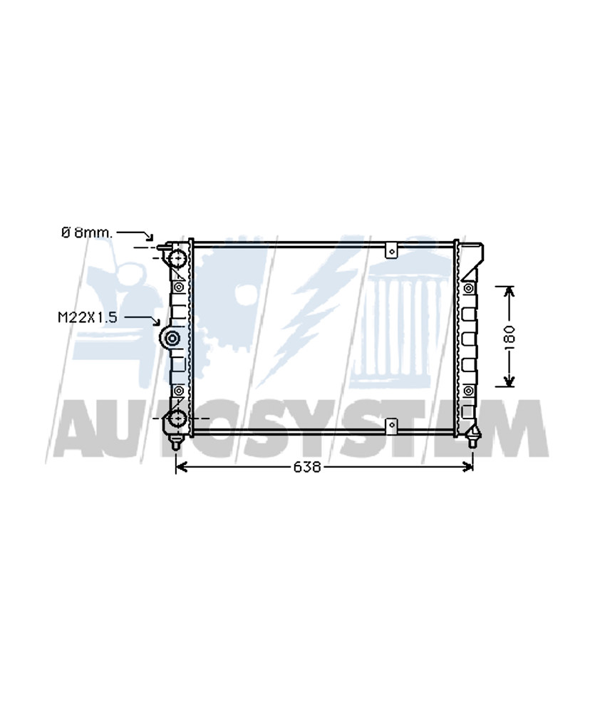 RADIATORE PASSAT DIESEL TD