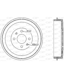 1PZ TAMBURO FRENO POSTERIORE  DOBLO  FIORINO/QUBO/IDEA/MUPLA-PSA NEMO/BIP