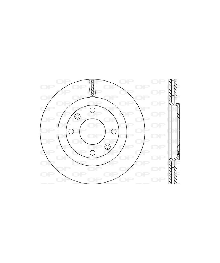 1PZ DISCO FRENO PSA BERLINGO XANTIA      XSARA/XSARA PICASSO ZX 206/306/405 RANC