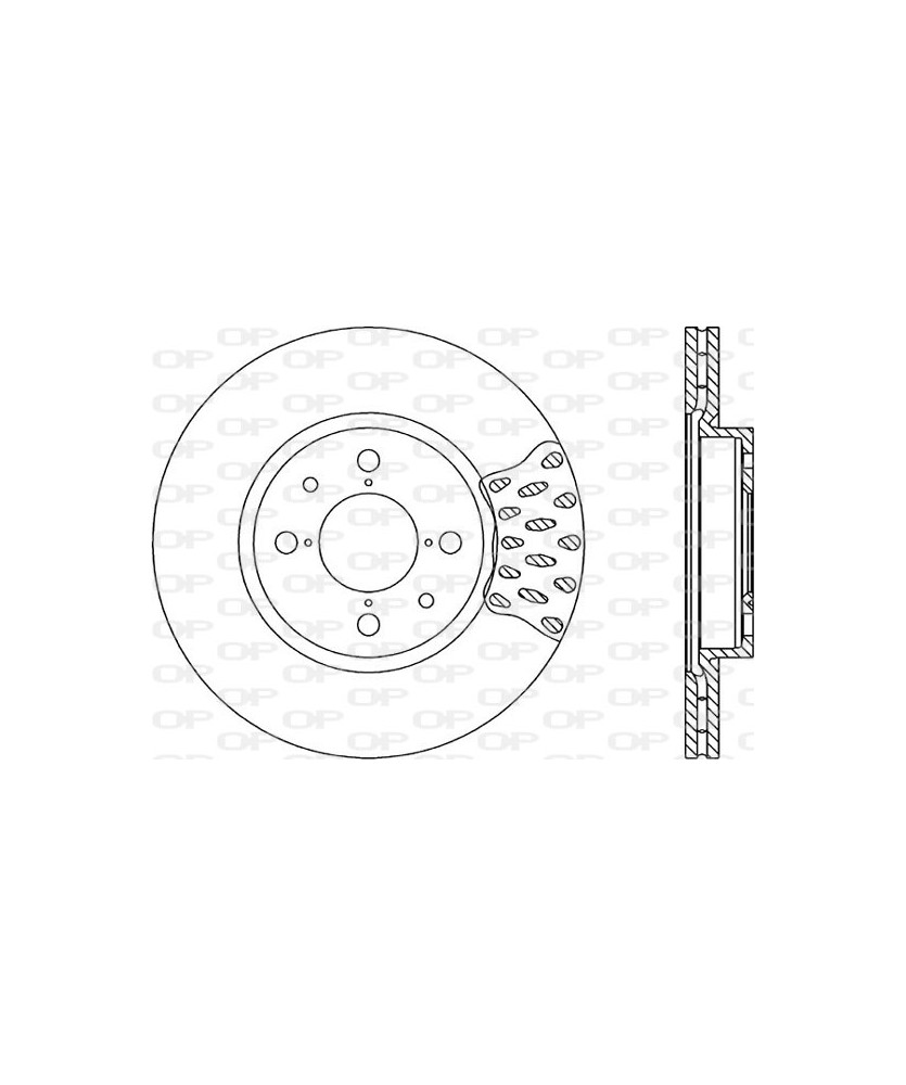 1PZ DISCO FRENO  PUNTO 03- 1.3MJ     DOBLO   DEA  145/146/155