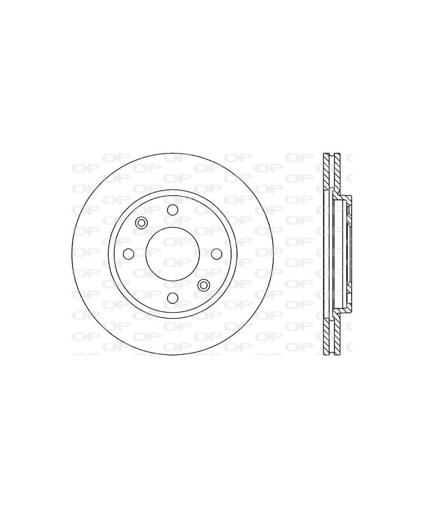 1PZ DISCO FRENO ANTERIORE PSA AX/SAXO    XSARA/ZX-106/205/206/306/309