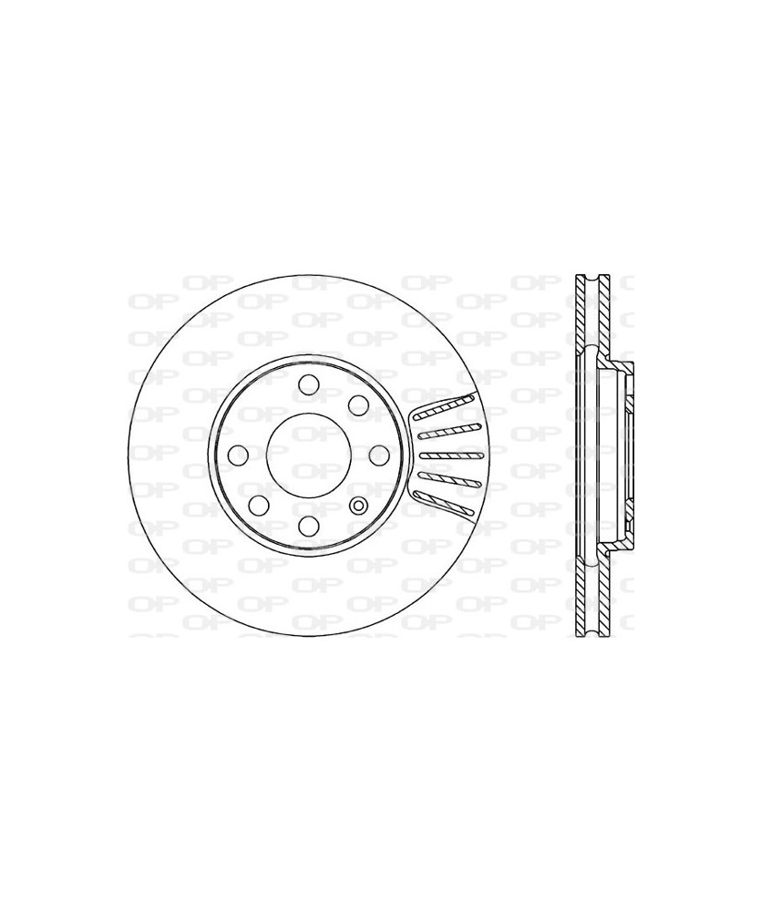 1PZ DISCO FRENO  ASTRA G             ANTERIORE VENTILATO