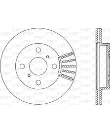 DISCO FRENO  YARIS D.235 VENTILATO