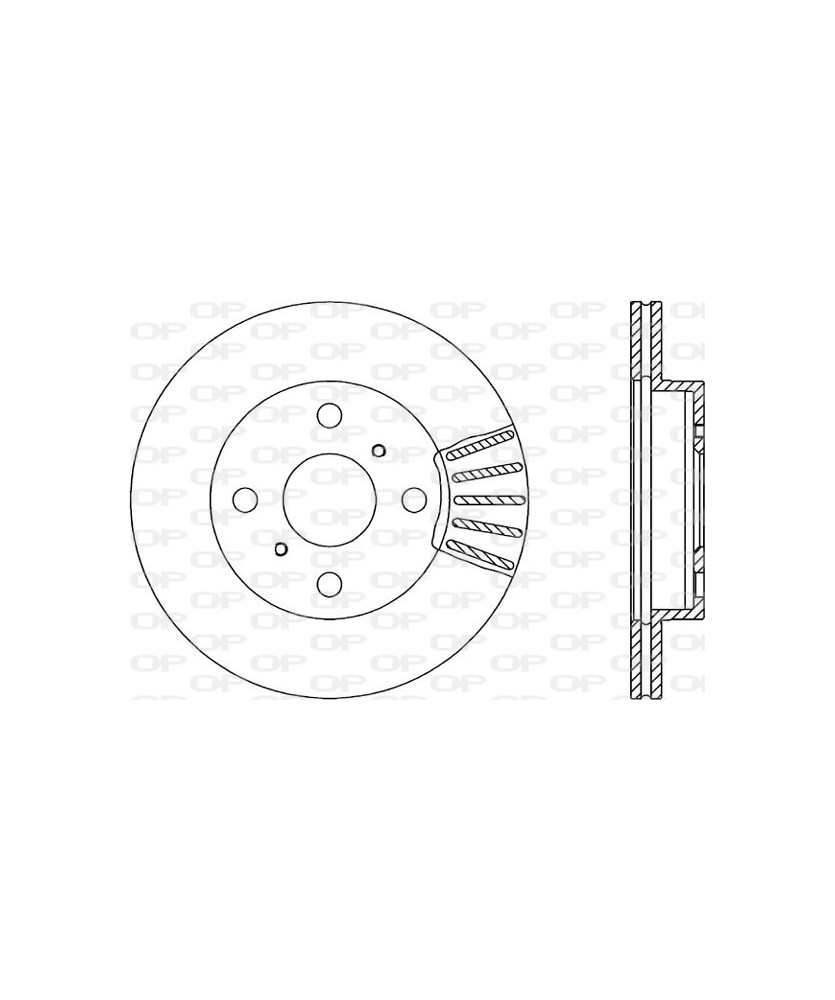 DISCO FRENO  YARIS D.235 VENTILATO